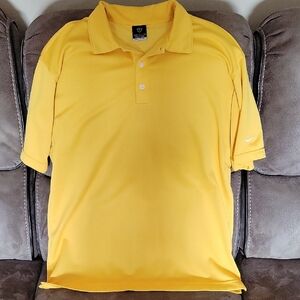 Nike Men's Yellow Polo Shirt